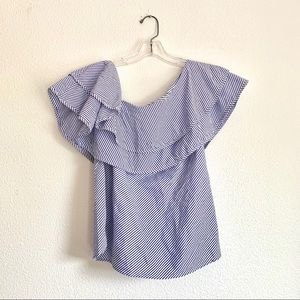 💙 White House Black Market Off the Shoulder Top